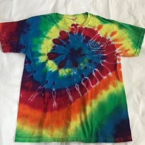 Tie dye rainbow Ron Jon surf shop tee